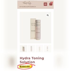 NEW HYDRASPHERE+ Hydra Toning Solution Refreshing Skin Revitalizer 3.5 oz